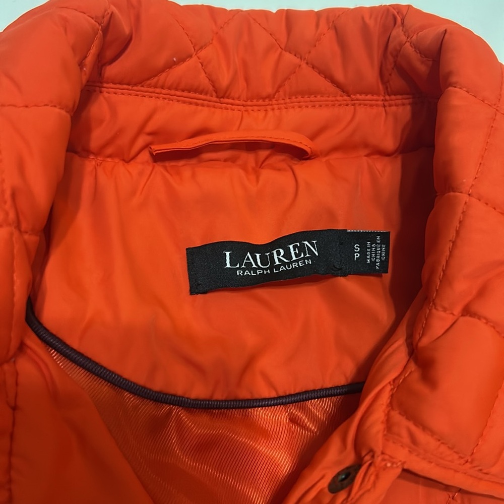 Ralph Lauren Women's Quilted Jacket Orange size S - Picture 2 of 10